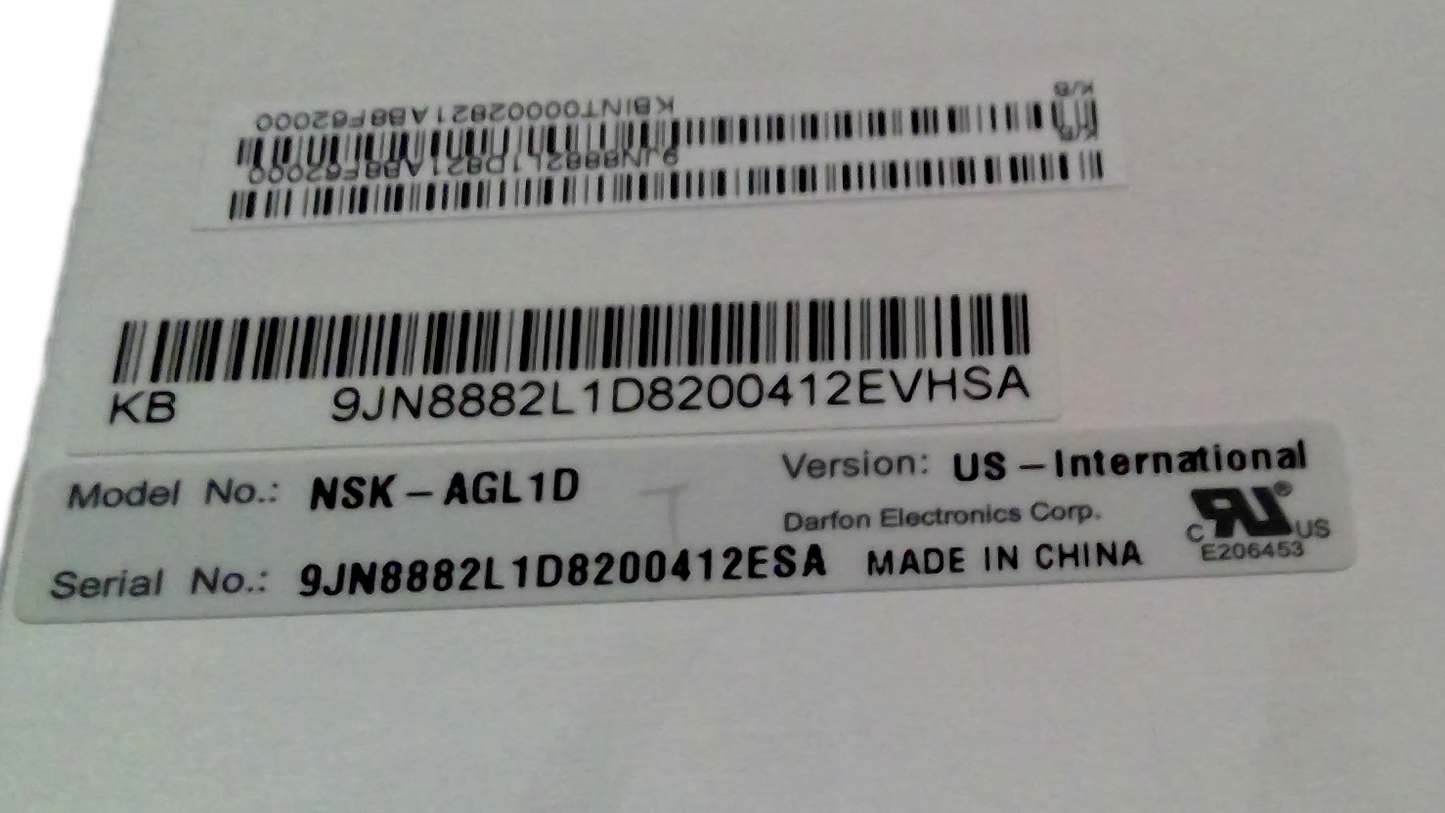 Genuine OEM Keyboard For Acer 9J.N8882.L1D Black