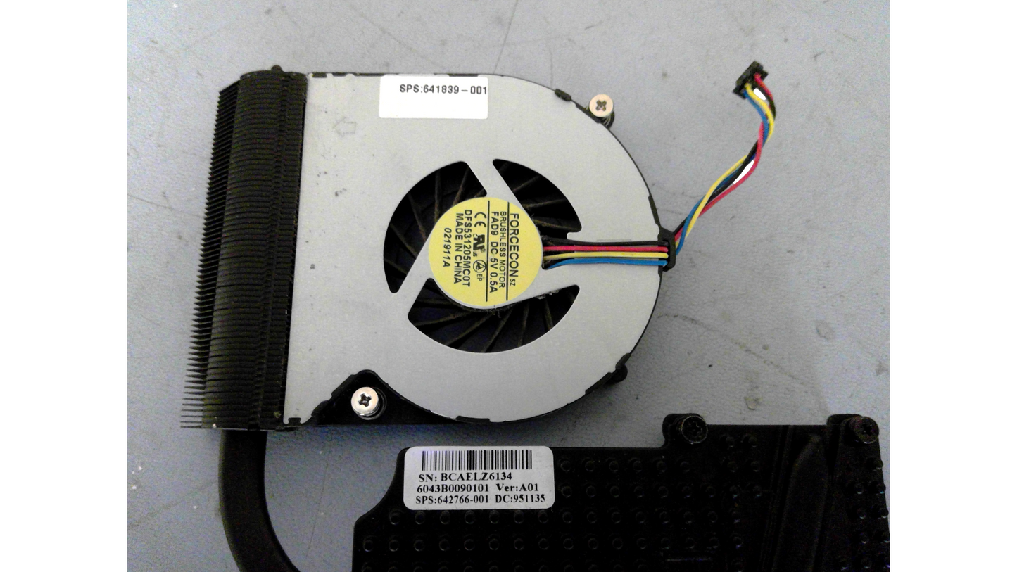HP ZBook 14u G4 14" Genuine CPU Cooling Fan w/Heatsink 6043b0223501 937115-001