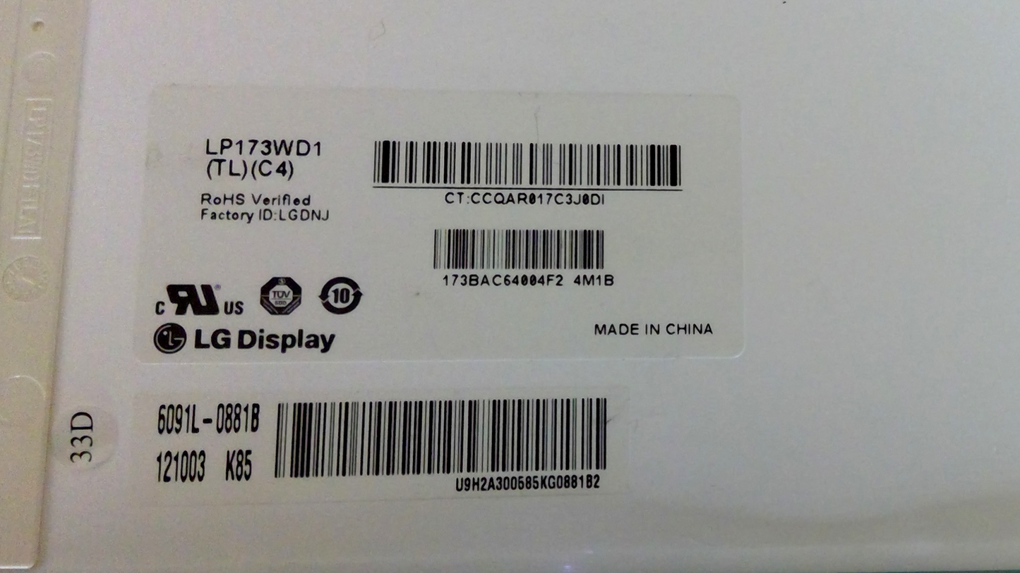 HP ENVY dv7-7000 Series 17.3" LCD Screen WXGA+ HD+ LP173WD1 TL C4 Grade A