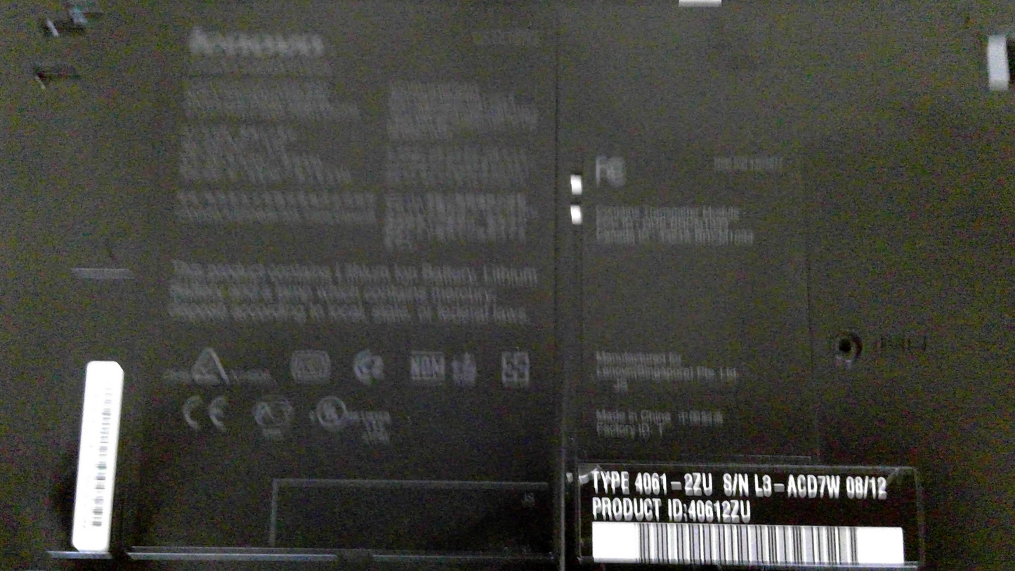 44C9602 GENUINE LENOVO BASE COVER THINKPAD W500 4061-UN4 (GRADE A)(BE41)