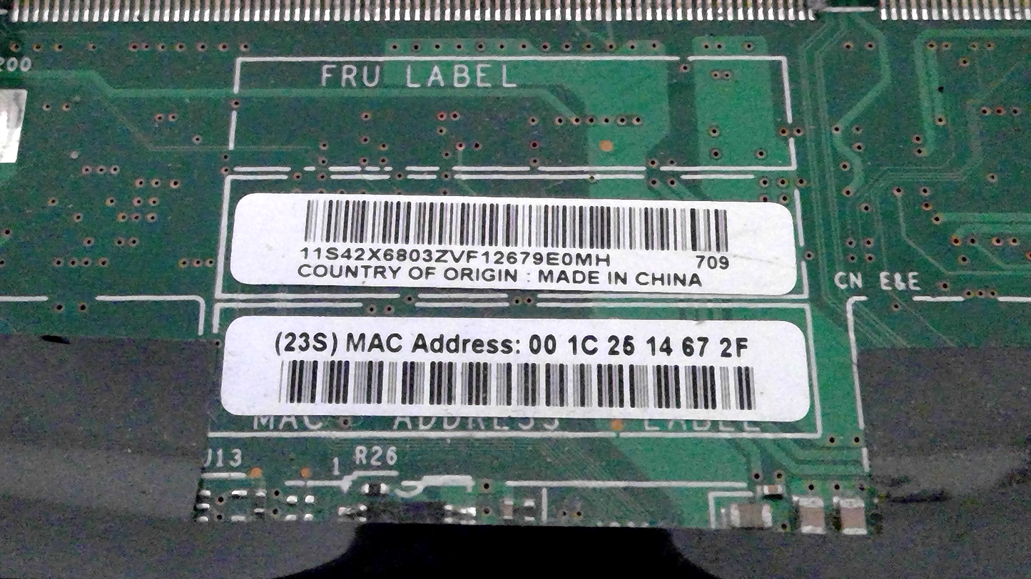 Lenovo ThinkPad T61 Laptop Motherboard- 42W9399