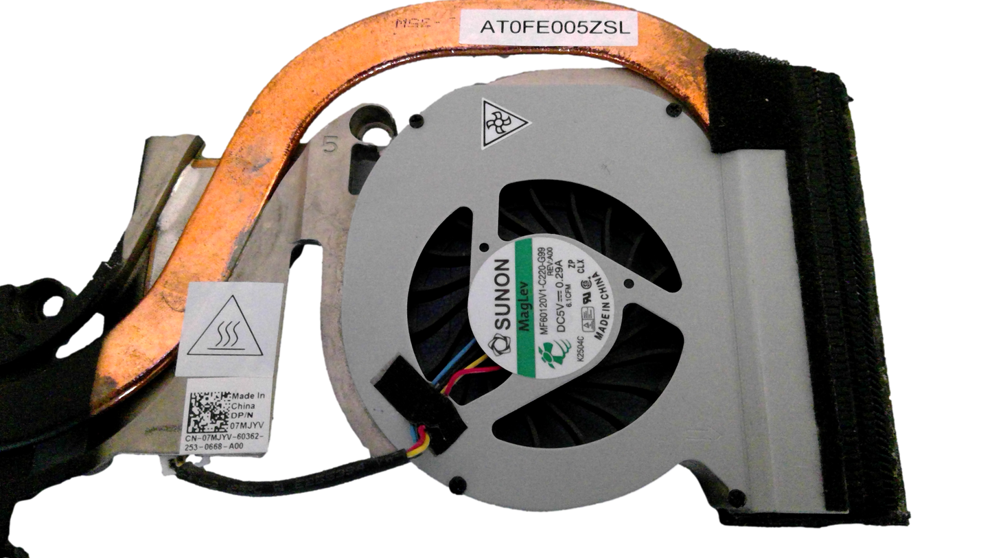 Dell OEM Latitude E6420 CPU FAN and Heatsink Assembly NVIDIA-7MJYV  AT0FE005ZSL