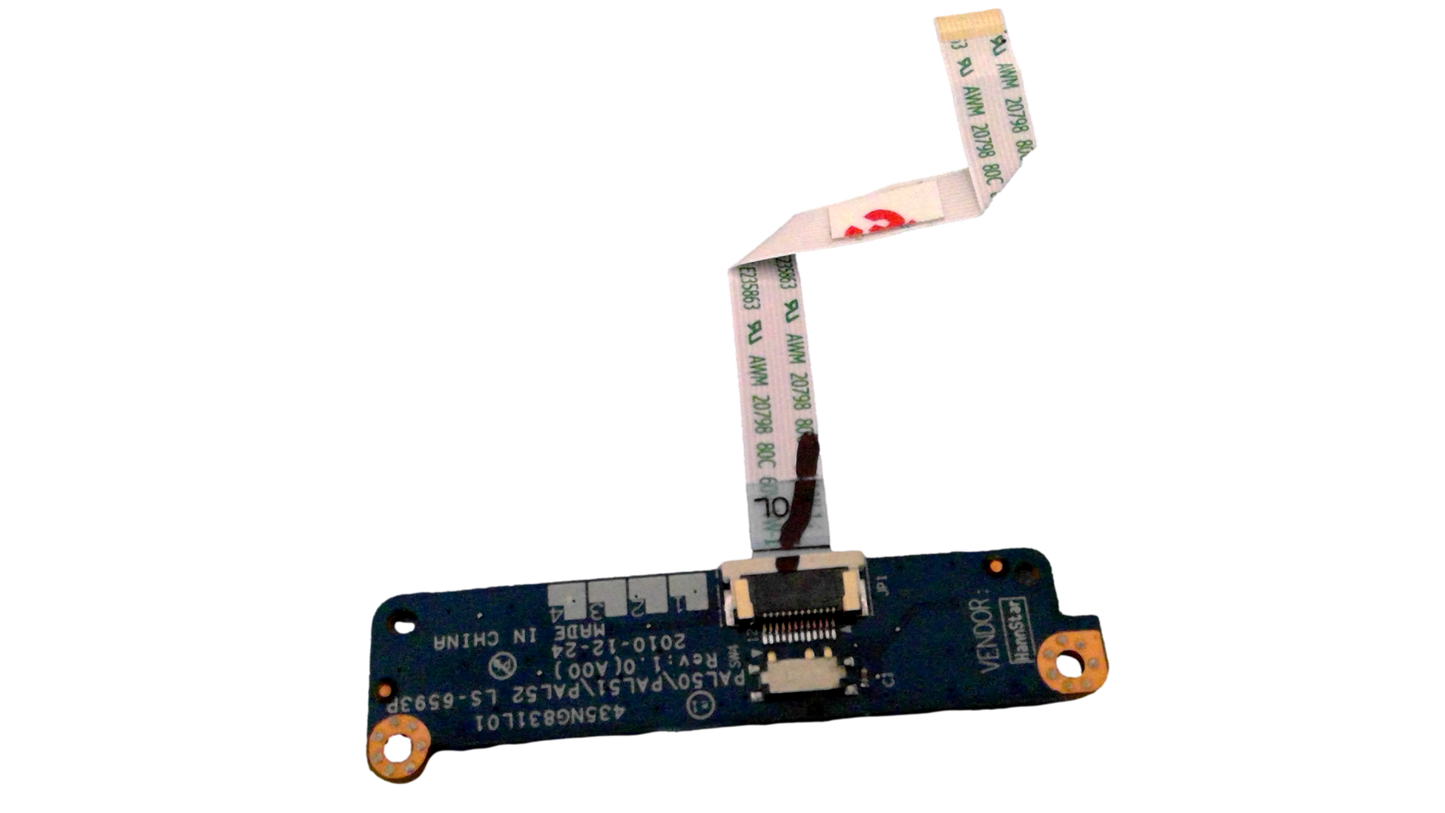 Dell Latitude E6420 Media Button Wi-Fi Switch Board with Cable 04GHP #3011