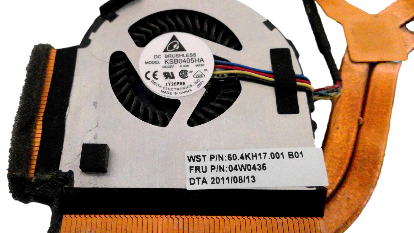 CPU Fan Heatsink For Lenovo ThinkPad X-Series FRU:04W0435