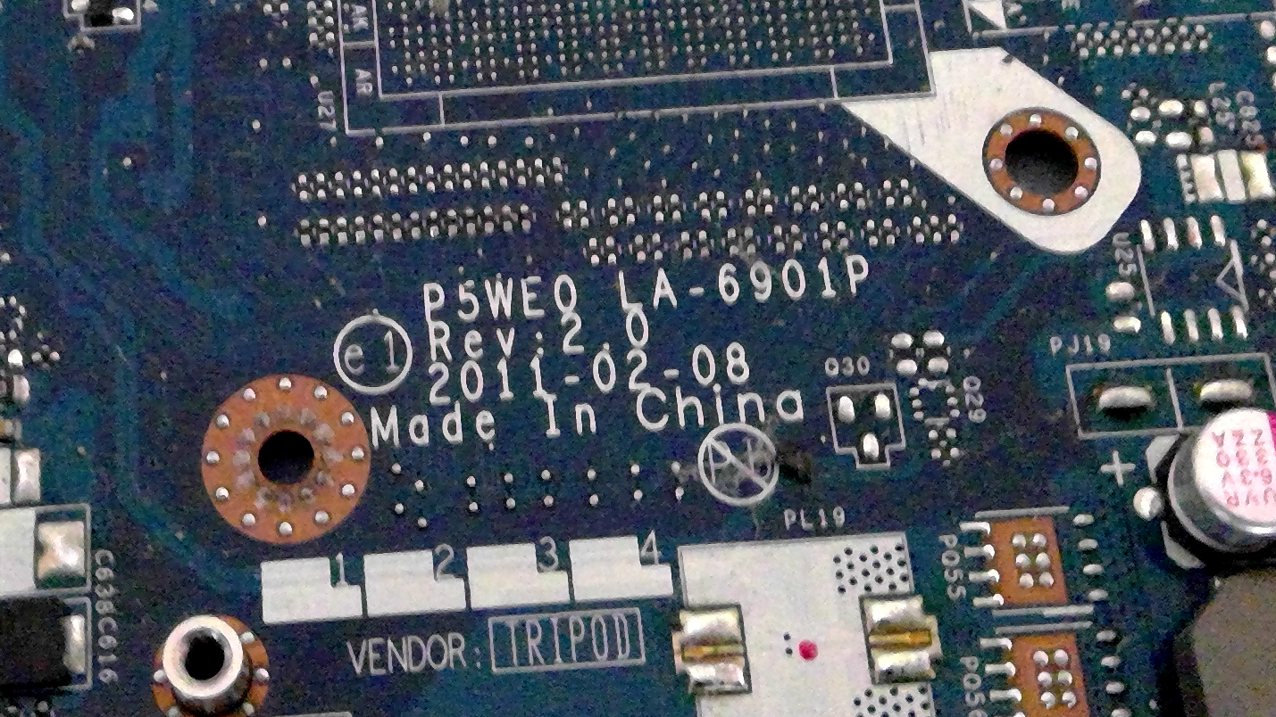 LA-6901P For Acer Aspire 5750 5750G Laptop Motherboard HM65 MBR9702003 P5WE0