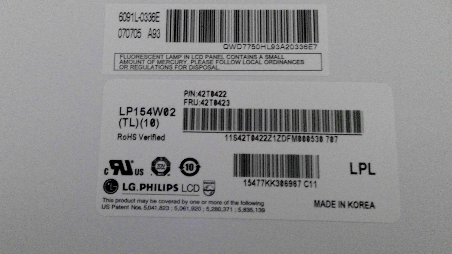 LG PHILIPS LP154W02 (TL)(10) LAPTOP LCD Screen