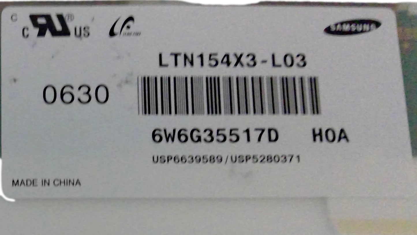 Samsung 15.4" 30pin 1280x800 WXGA Laptop Glossy LCD Display Screen LTN154X3-L03