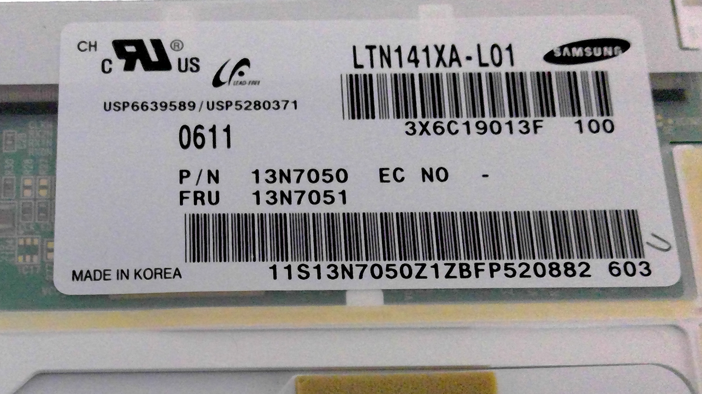 Samsung 14.1" CCFL Matte LCD Display Screen LTN141XA-L01 GRADE "B"