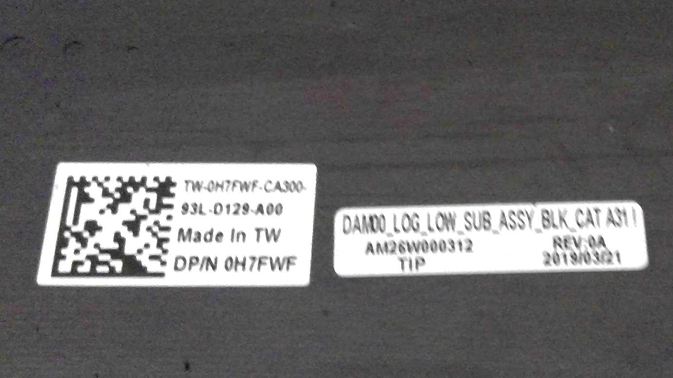 Genuine Dell Precision 5530 Bottom Base Case 0H7FWF H7FWF