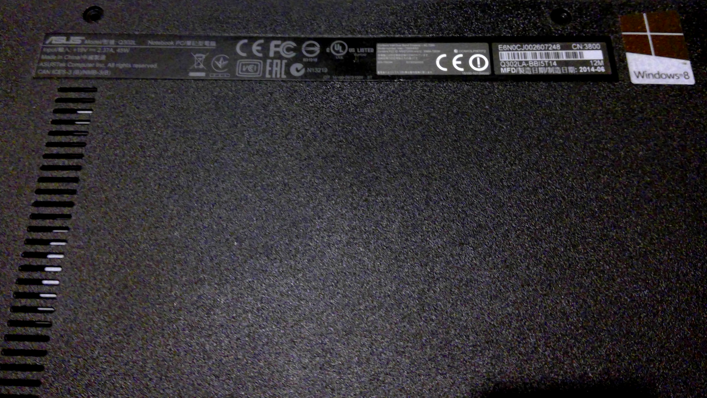 Asus Bottom Base Cover Black Q302L 13NB05Y1AP0301