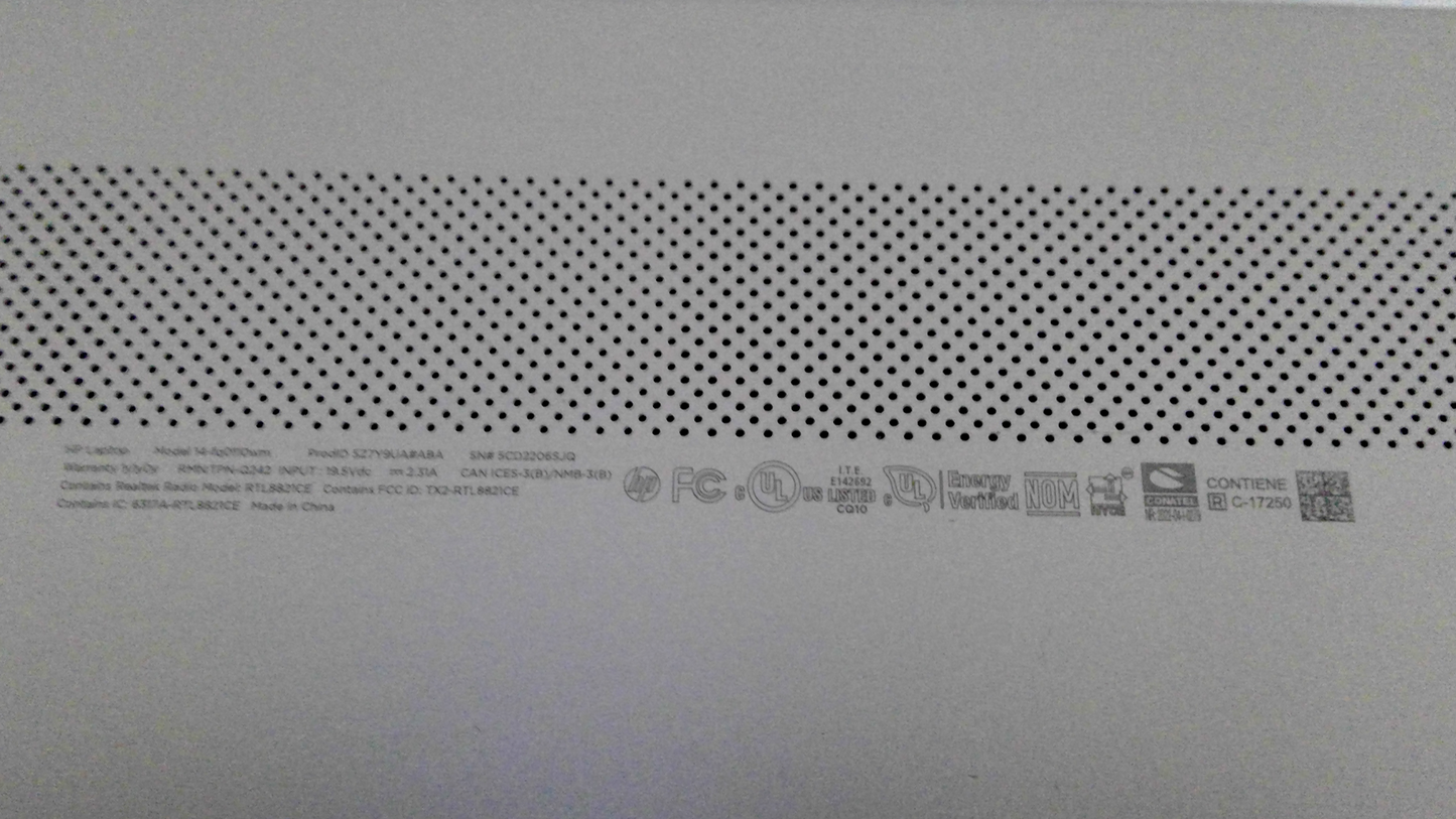 HP 14-DQ Bottom Cover Case Base Enclosure 14" TSCEA0PA007010