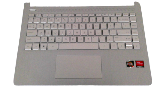 OEM HP 14-FQ 14-DQ 14S-DQ Keyboard T-pad Pwr Button Palmrest Top/Bottom Assembly