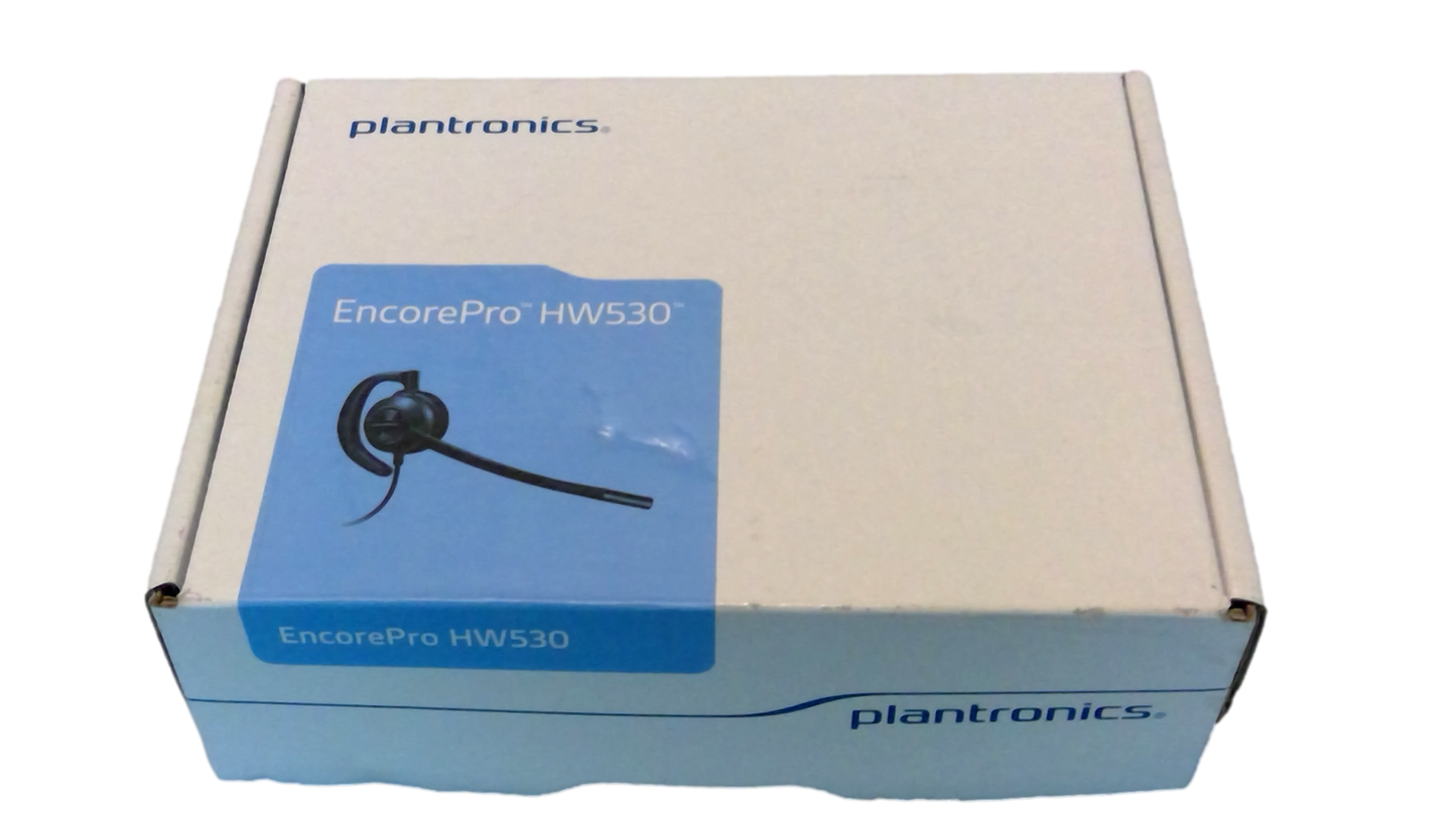 New In Box Plantronics EncorePro HW530 Black Ear-Hook Headsets