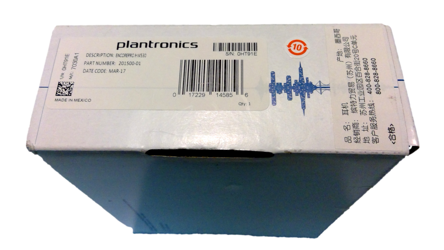 New In Box Plantronics EncorePro HW530 Black Ear-Hook Headsets