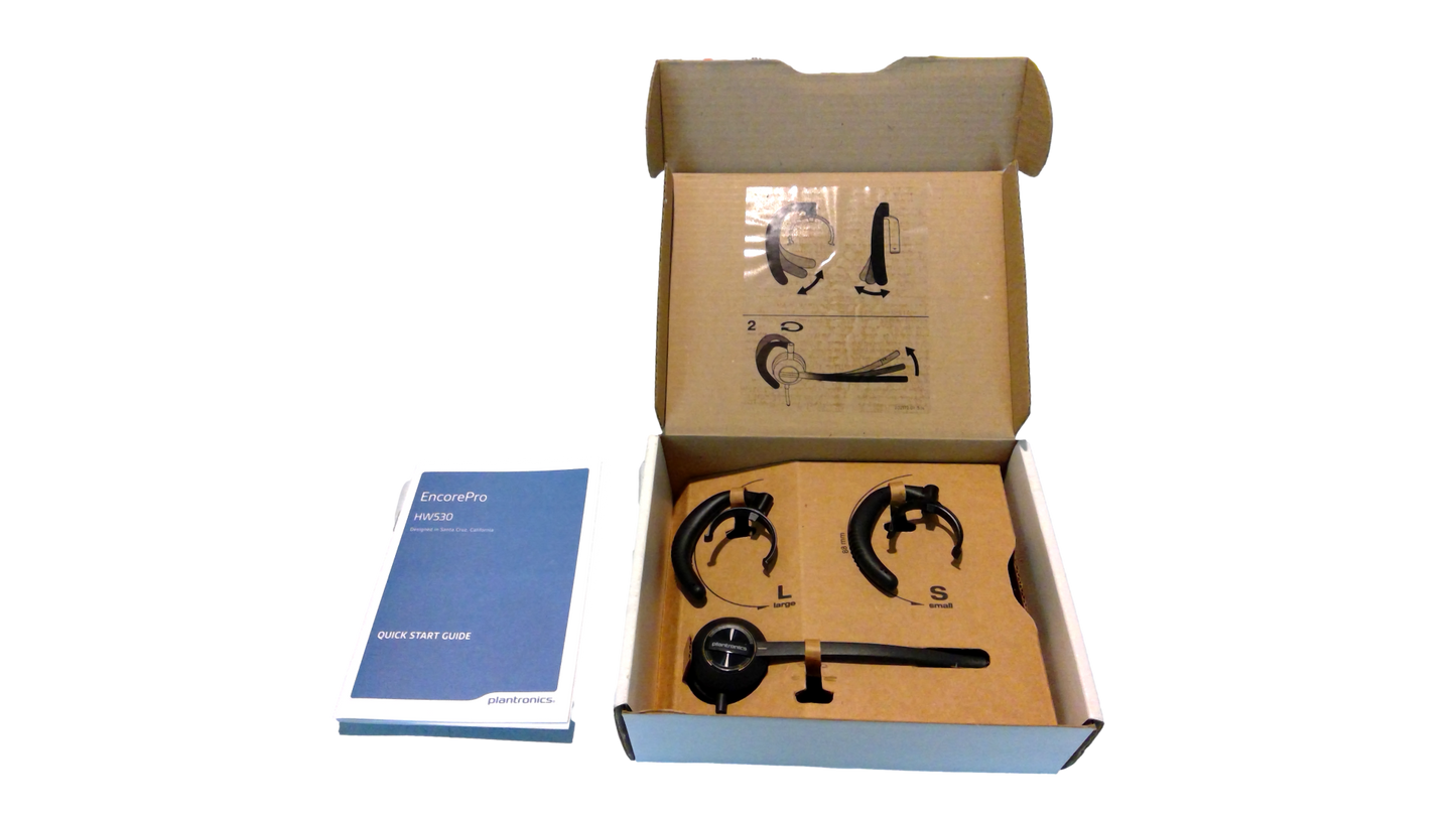 New In Box Plantronics EncorePro HW530 Black Ear-Hook Headsets