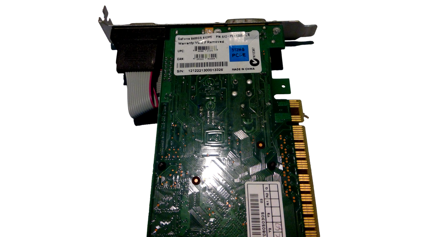 EVGA NVIDIA GeForce 8400 GS 512MB DDR3 Graphics Card 512-P3-1300-LR