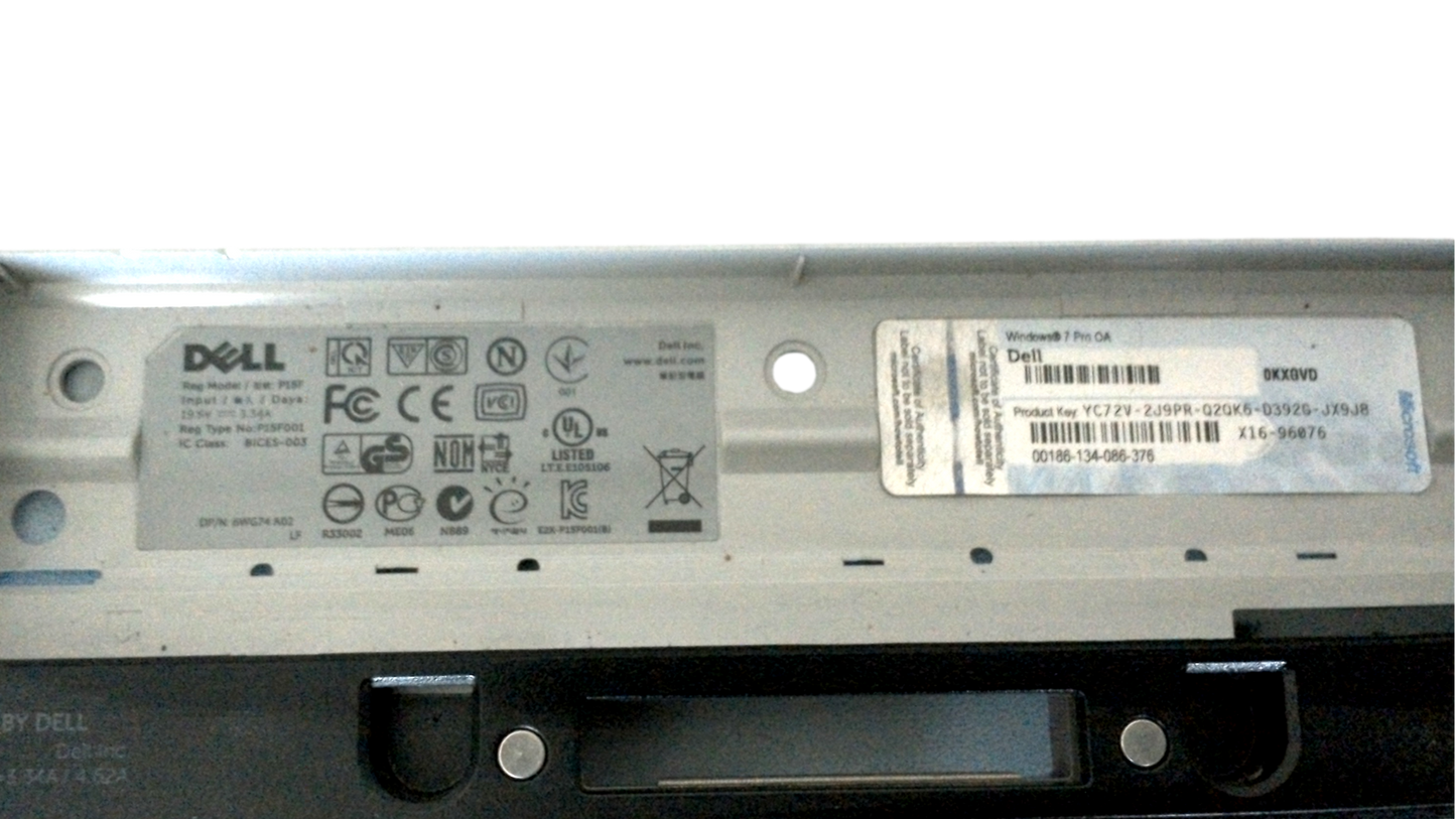 Dell Latitude E5520 Laptop Bottom Base Chassis Assembly 3PH4G 03PH4G