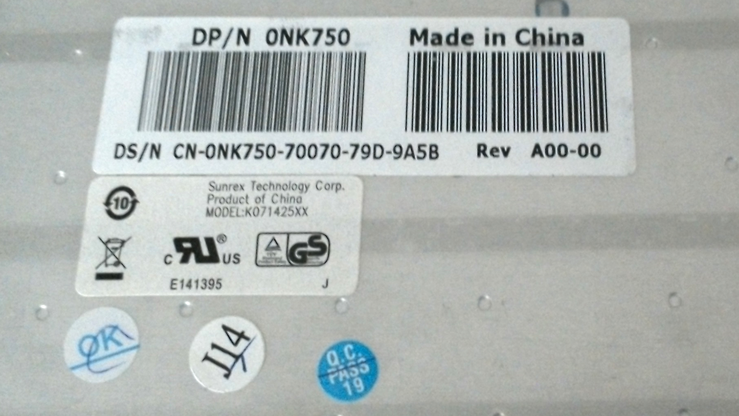 US Keyboard for Dell Inspiron 1318 1420 1520 1521 1525 1526 NK750