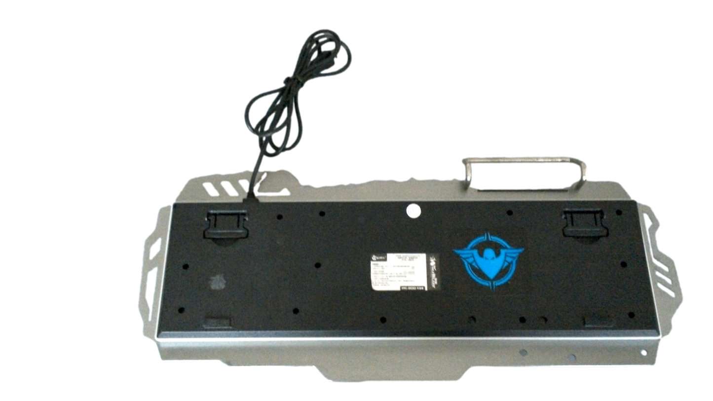 PK900 RGB Backlit Wired Gaming Keyboard, Metal Phone Holder