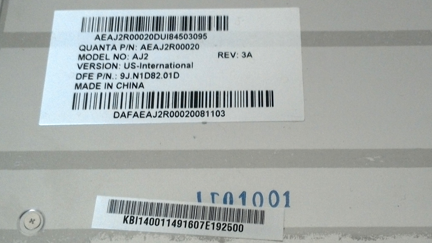 Gateway MC78 AJ2 AEAJ2R00020 9J.N1D82.0I Black Keyboard