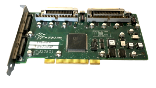 Symbios Logic SYM22801 348-0036689A PCI Dual SCSI Controller Card