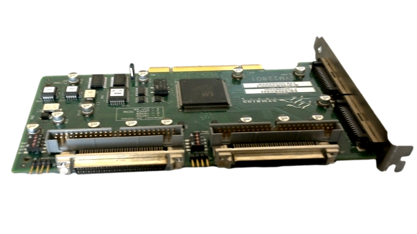 Symbios Logic SYM22801 348-0036689A PCI Dual SCSI Controller Card