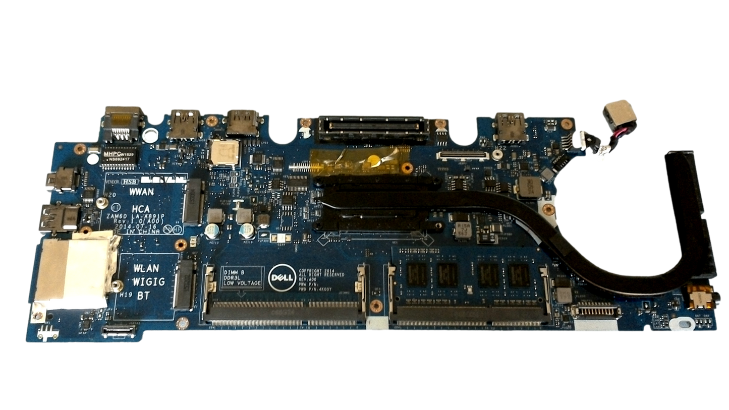 Dell Latitude E5250 Motherboard i5-5300U 2.3 GHZ 4K00Y