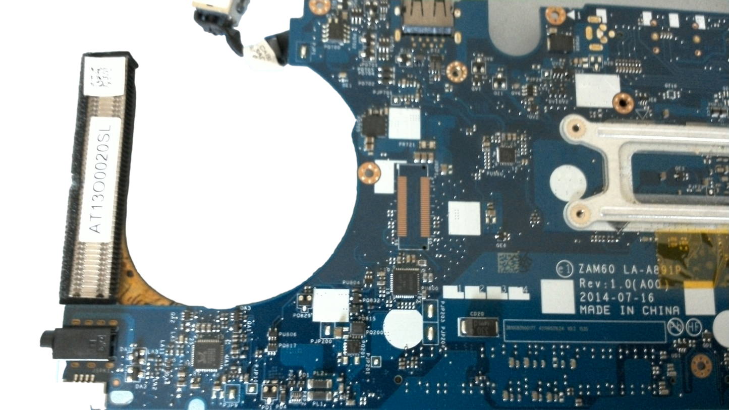 Dell Latitude E5250 Motherboard i5-5300U 2.3 GHZ 4K00Y