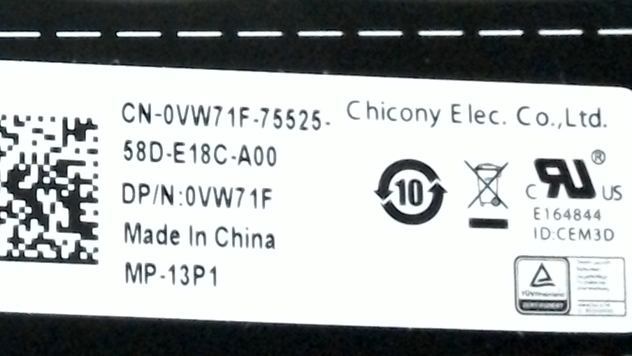 Dell Latitude E7250 3160 3150 Laptop Keyboard VW71F Grade A