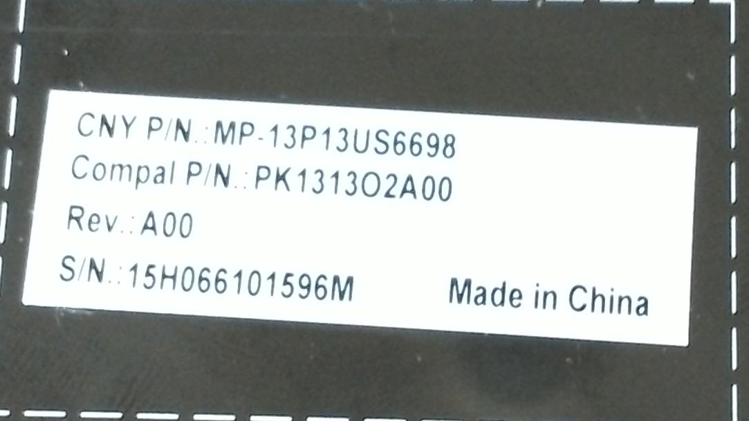 Dell Latitude E7250 3160 3150 Laptop Keyboard VW71F Grade A