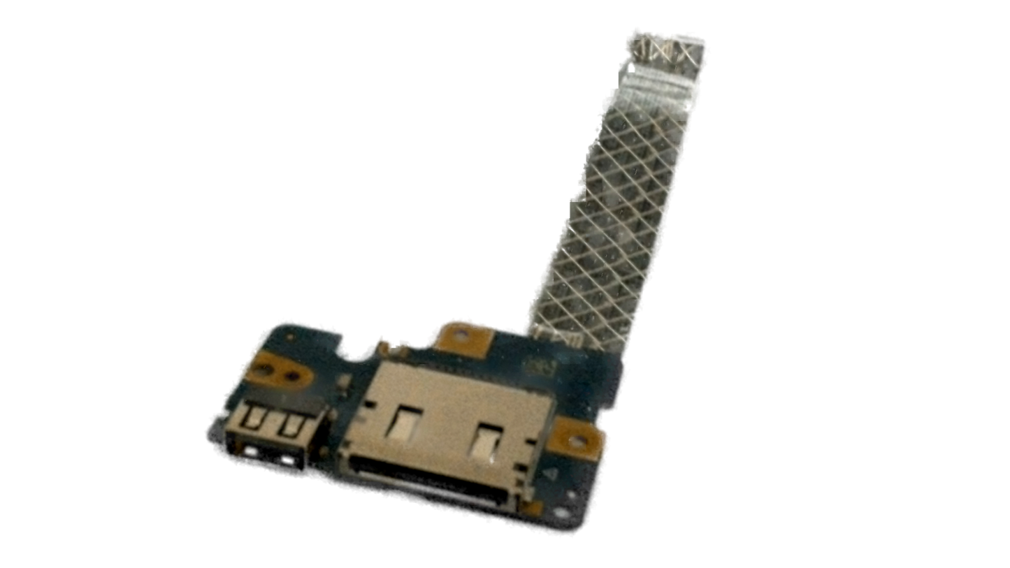 1H4KD LS-B071P OEM DELL USB CARD READER BOARD W/ CABLE LATITUDE 3550 P38F