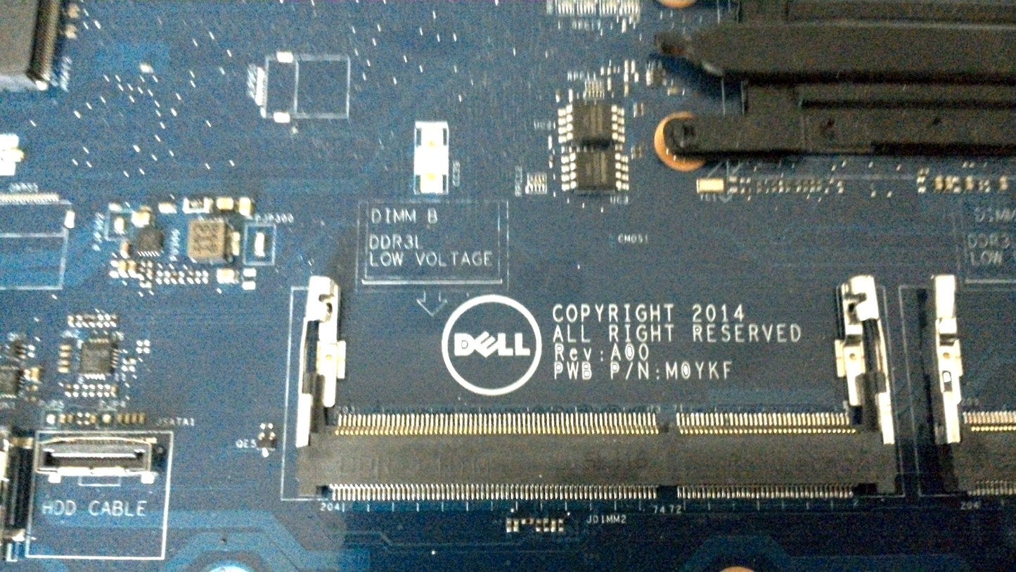 Dell Latitude E5550 Intel i5-5300U LA-A911P M0YKF Motherboard / SR23X + Heatsink