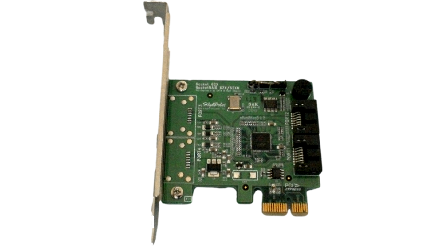HIGH POINT ROCKET RAID 62X/62XM PCI-EXPRESS 2 PORT SATA CONTROLLER Card
