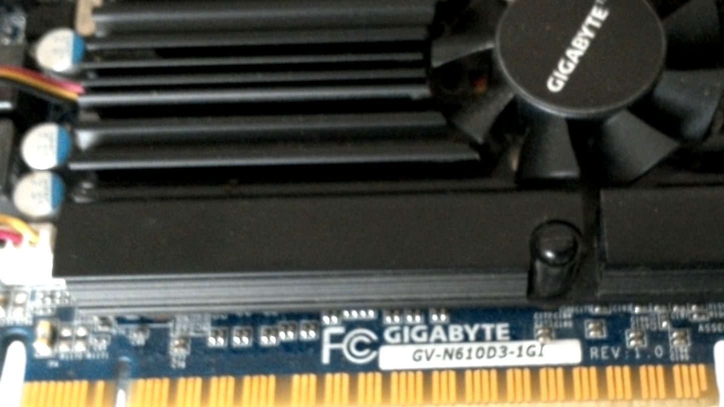 GIGABYTE GV-N610D3-1GI Graphics Card 2GB DDR3 NVIDIA GeForce GT 610 HDMI PCI-E