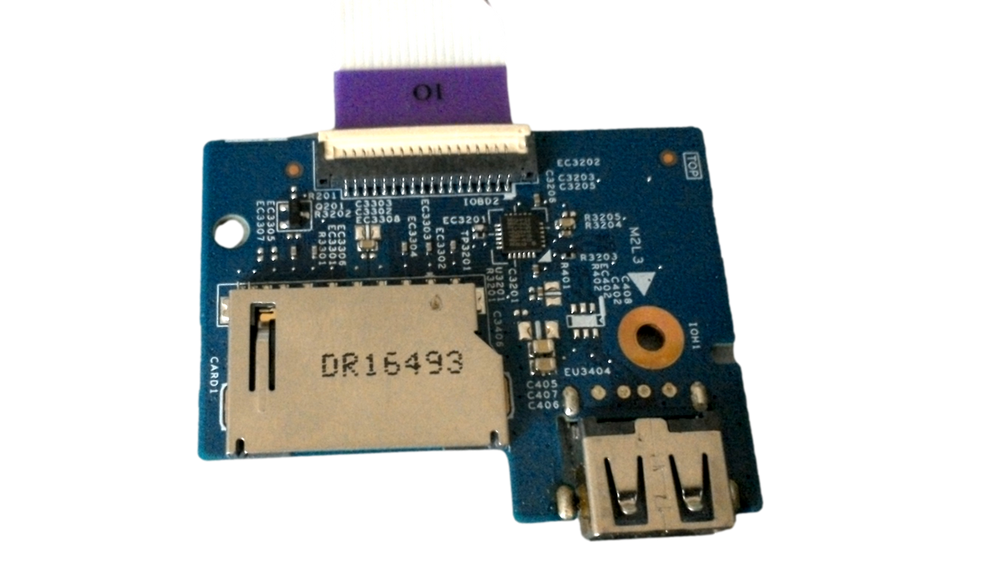 Dell 1JY9Y Laptop USB SD Card Reader w/ Cable For Latitude 3470 3570