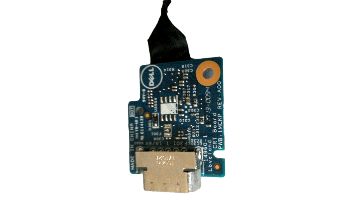Dell Latitude 3470 3570 VGA Port I/O Circuit Board 14960-1 P/N 1MCKP/VGA Cable K0D0W