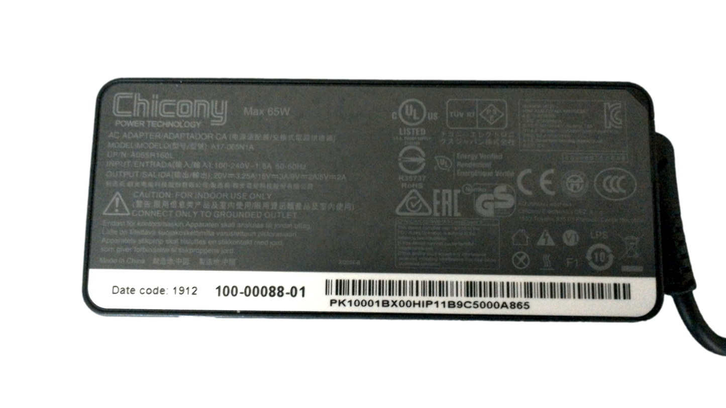 Original Chicony A17-065N1A A065R160L Charger AC Power Adapter 20V 3.25A USB-C 65W