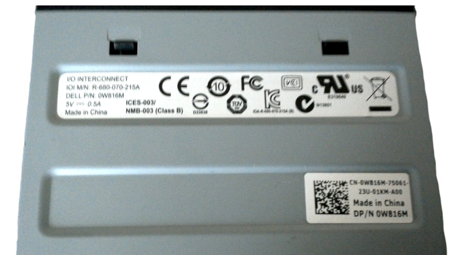 Dell OptiPlex Precision 19-Way Media and Flash Card Reader 0W816M