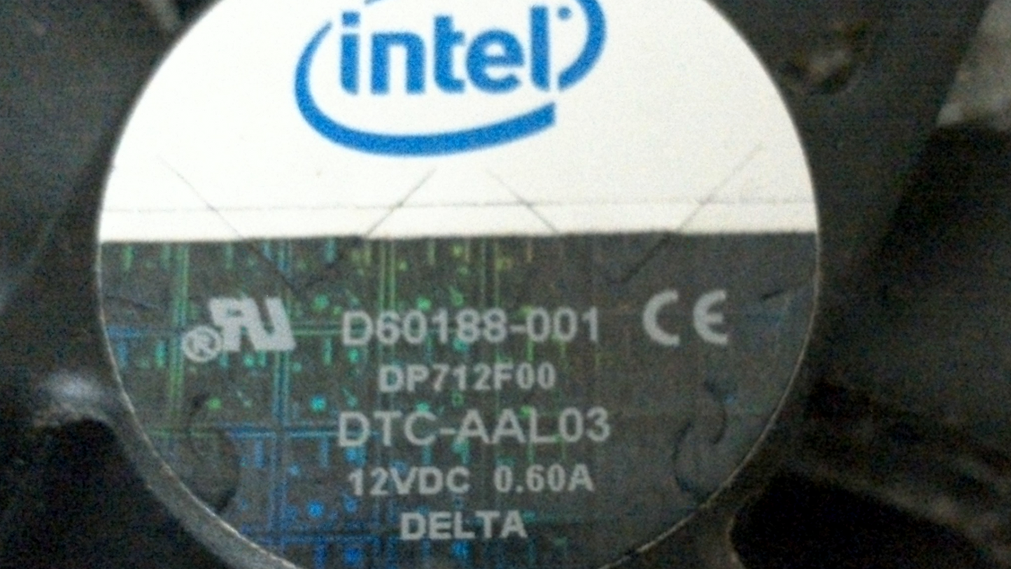 Intel D60188-001 Socket LGA775 Copper Core CPU Heat Sink and Fan