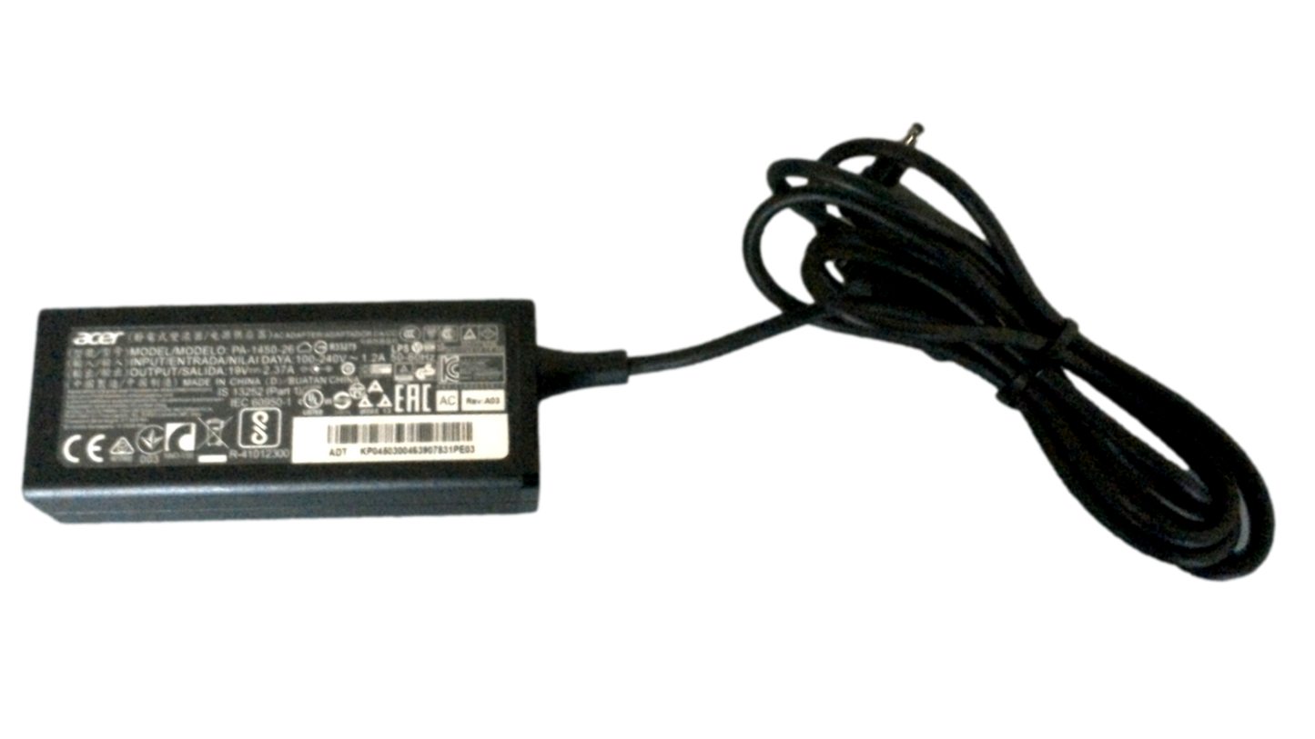 Genuine Acer AC Power Adapter 19V 2.37A 45W Aspire Laptop Charger PA-1450-26