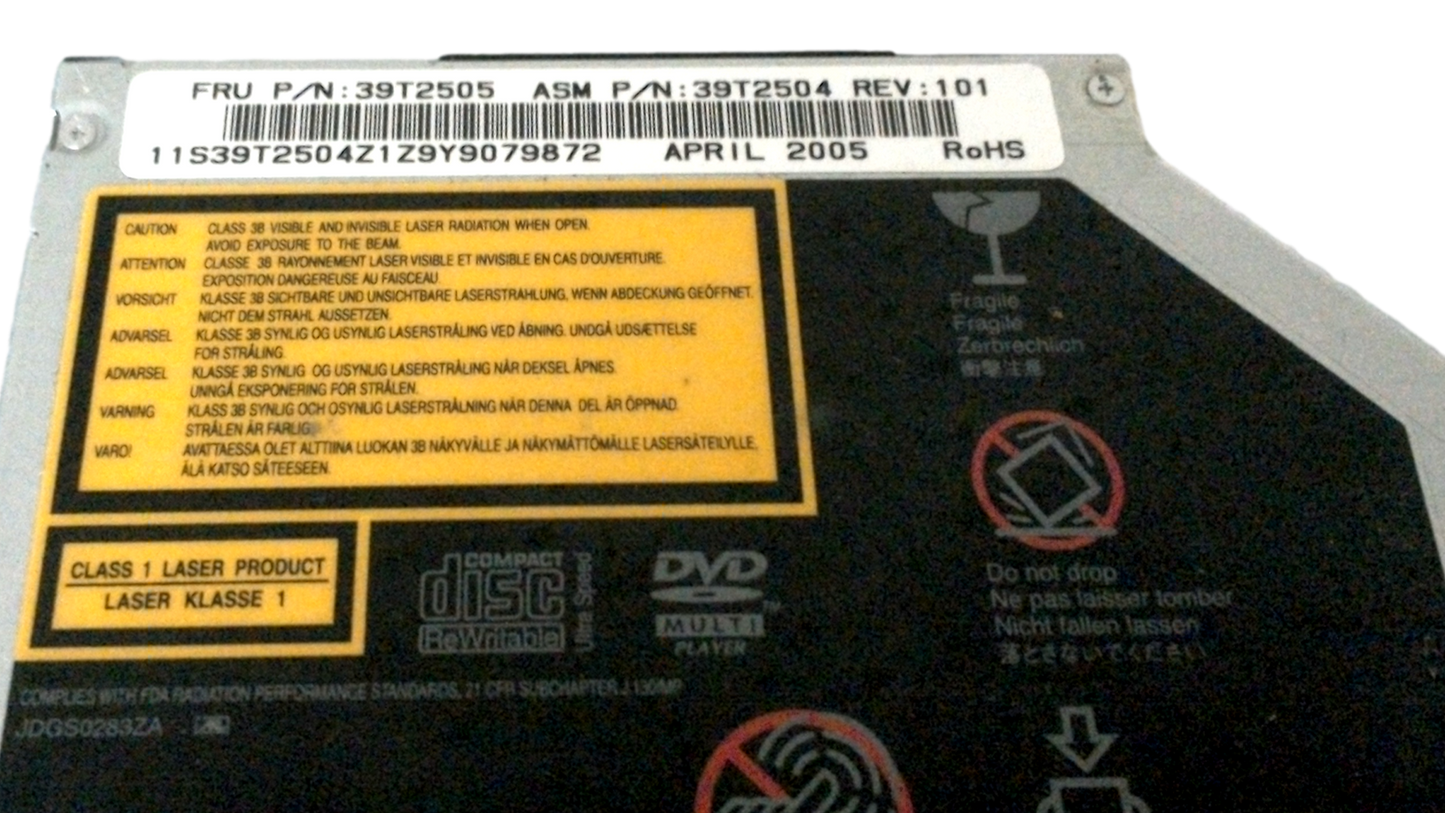 39T2505 REV. 101 - CD-RW/ DVD-ROM Ultrabay Slim Drive