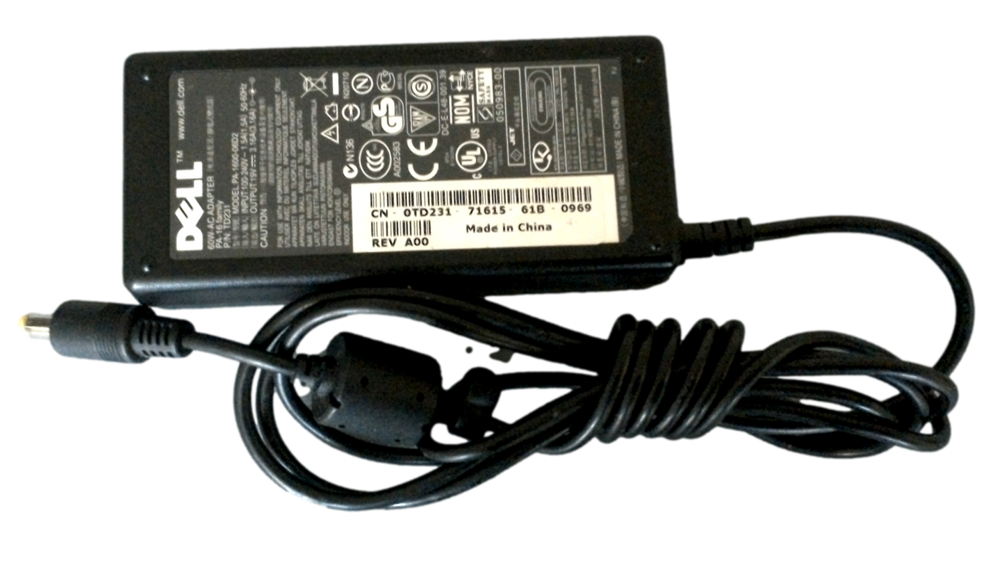 DELL OEM OEM 60W PA-16 AC ADAPTER PA-1600-06D2