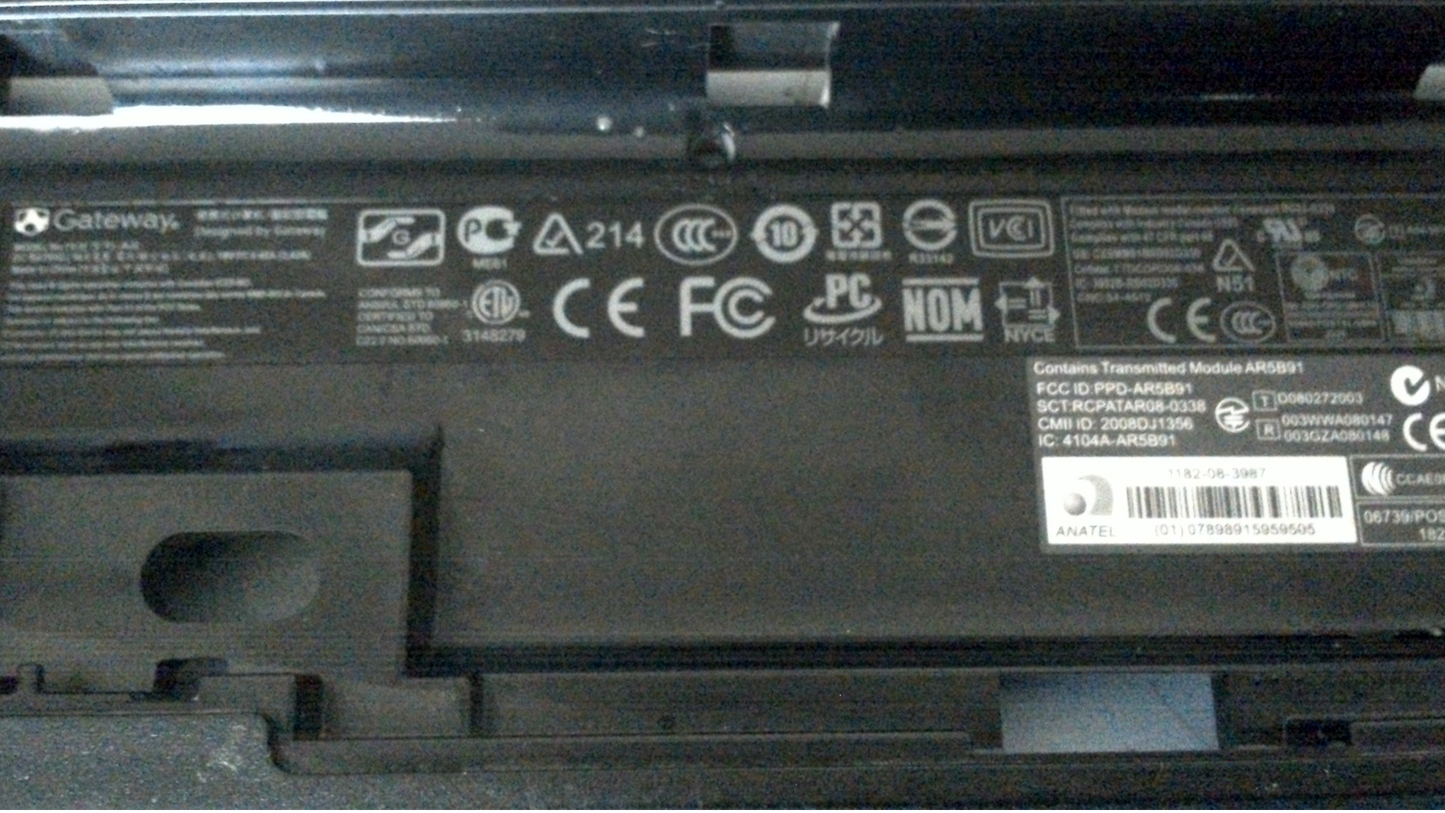 Genuine Gateway MD2614U Base Bottom Case FOX34AJ2BATN003C