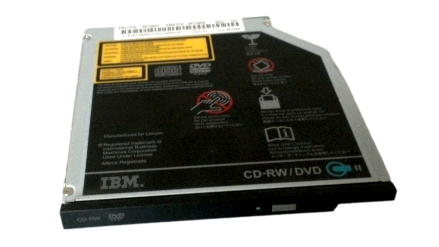 Lenovo ThinkPad T61 DVD ROM / CD RW Optical Drive FRU P/N 39T2686 rev. 101
