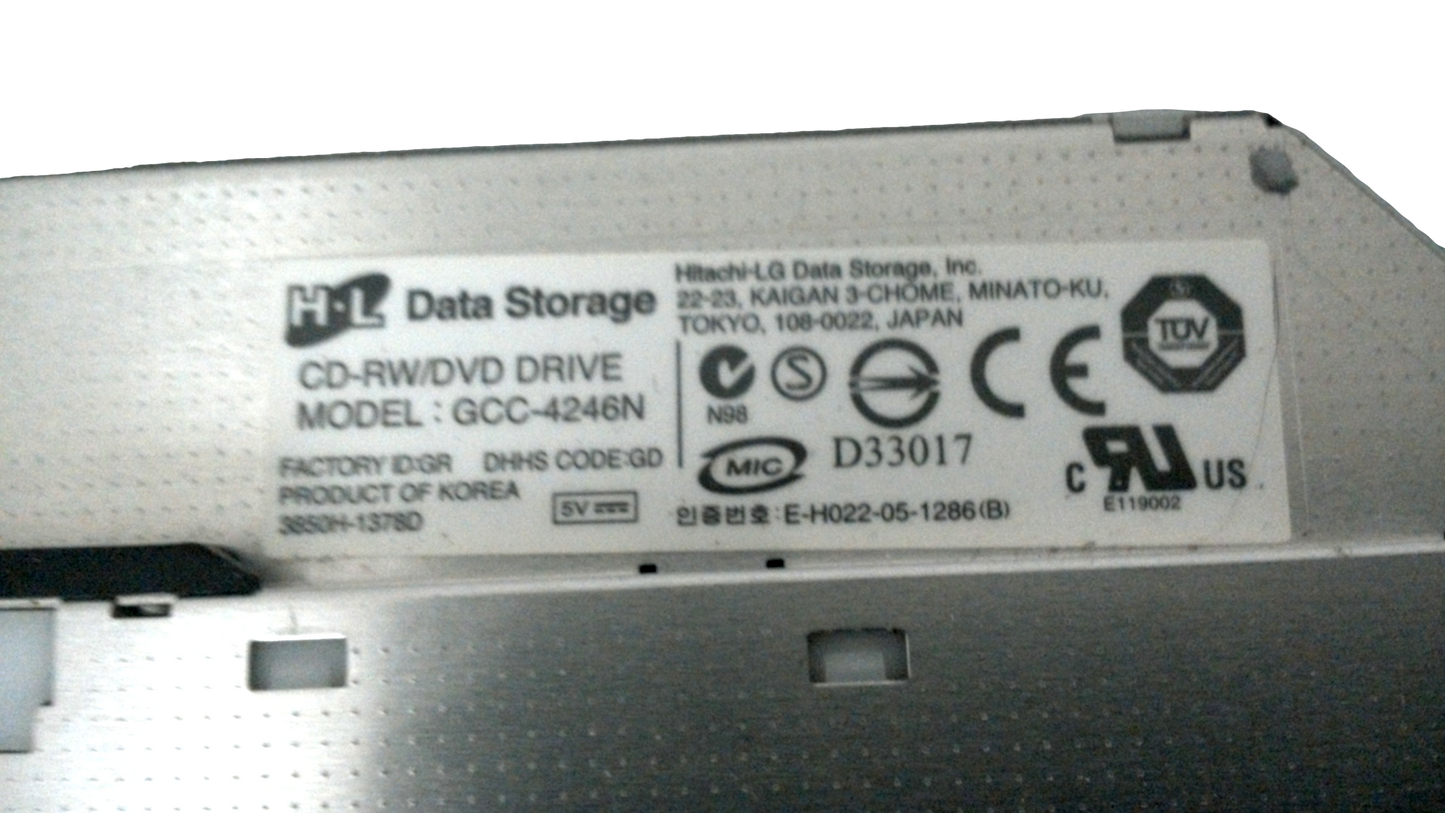Lenovo ThinkPad T61 DVD ROM / CD RW Optical Drive FRU P/N 39T2686 rev. 101