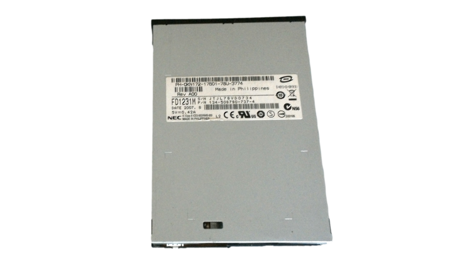 NEC FD1231M 3.5" Black Floppy Disk Drive FDD OKN172 KN172 134-506790-738-4