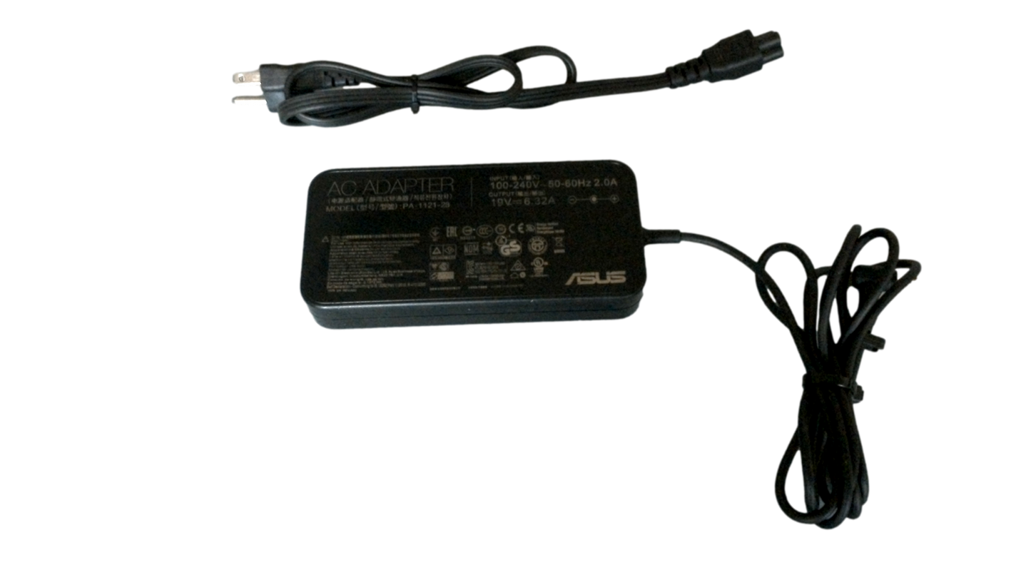 Genuine 120W Asus PA112128 AC DC Wall Adapter 19V 6.32A 5.5x2.5mm tip OEM