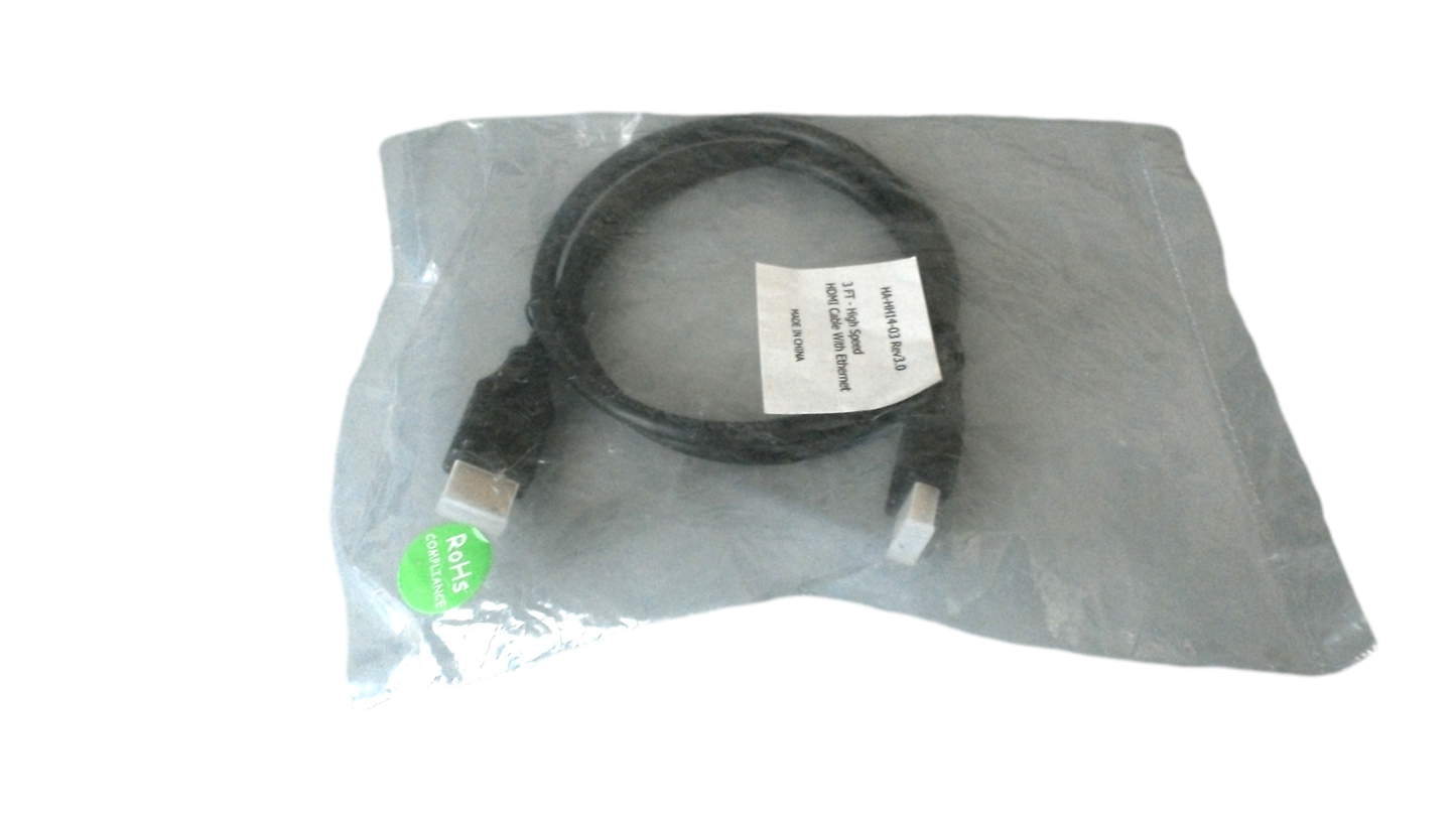 HIGH SPEED HDMI CABLE WITH ETHERNETH A-HH14-03 REV.3.0 3 FT-