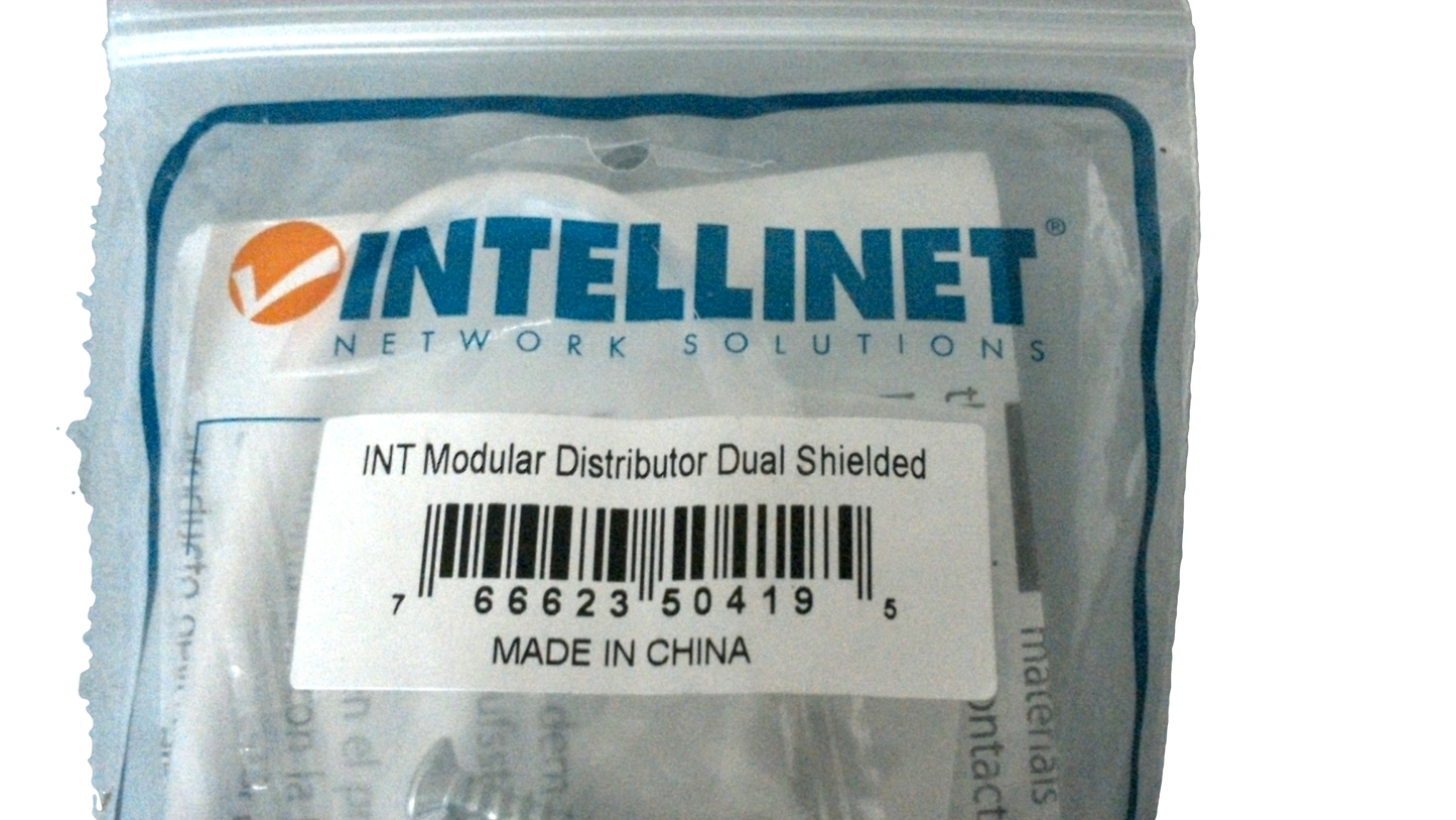 New Intellinet Modular Distributor - Network splitter RJ-45 (M) (F) double shielded