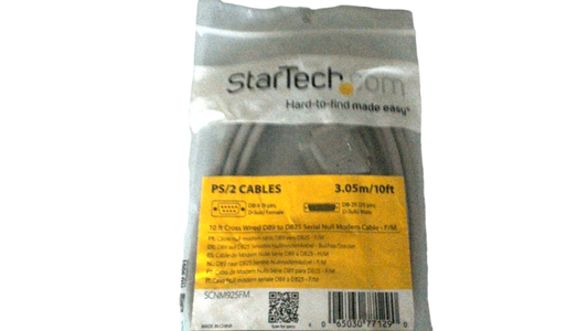 StarTech.com Model SCNM925FM Cross Wired DB9 to DB25 Serial Null Modem Cable - F/M